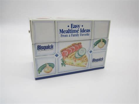 bisquick metal recipe box|Vintage Bisquick Metal Recipe Box With Old Recipes 1950s .